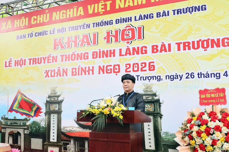 Tưng bừng khai hội truyền thống Đình - Đền làng Bài Trượng năm 2026- Ảnh 5.