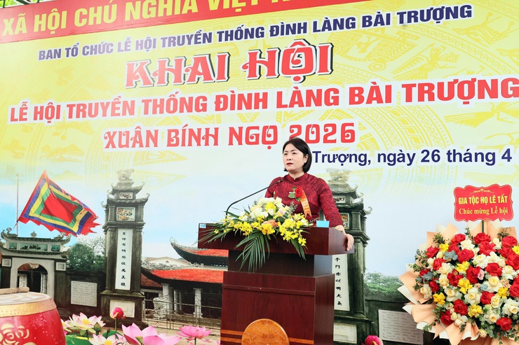Tưng bừng khai hội truyền thống Đình - Đền làng Bài Trượng năm 2026- Ảnh 4.