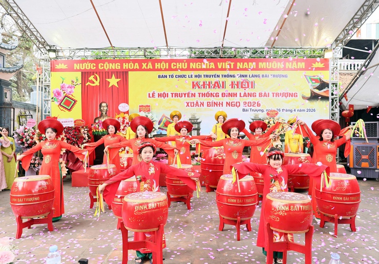 Tưng bừng khai hội truyền thống Đình - Đền làng Bài Trượng năm 2026- Ảnh 7.