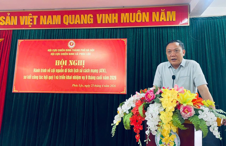 Hội Cựu chiến binh xã Phúc Lộc tổ chức hành trình về nguồn tại Khu di tích ATK Định Hóa, tỉnh Thái Nguyên- Ảnh 12.