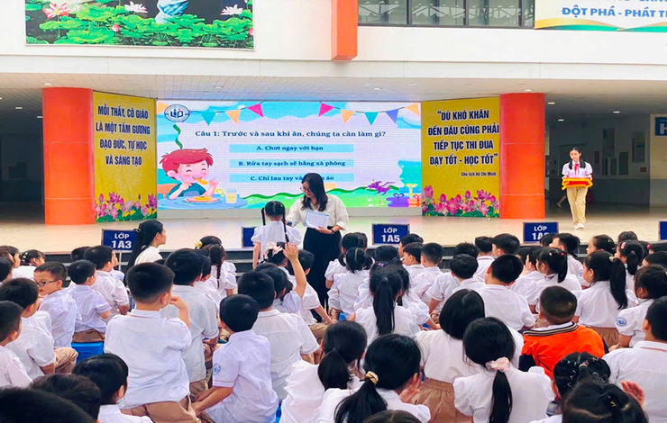 Trường Tiểu học Linh Đàm tổ chức Lễ phát động “Tháng hành động vì An toàn thực phẩm năm 2026”- Ảnh 2.