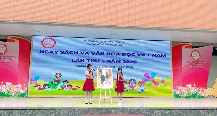 Trường Tiểu học Bùi Quốc Khái tổ chức “Ngày hội đọc sách” với chủ đề “Văn hóa đọc trong kỷ nguyên số”- Ảnh 5.