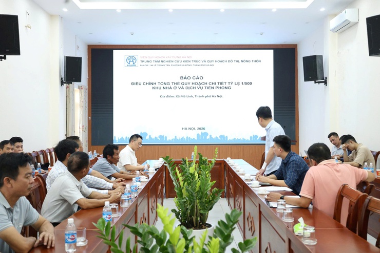 MÊ LINH LẤY Ý KIẾN CỘNG ĐỒNG DÂN CƯ VỀ ĐỒ ÁN ĐIỀU CHỈNH TỔNG THỂ QUY HOẠCH CHI TIẾT 1/500 DỰ ÁN KHU NHÀ Ở VÀ DỊCH VỤ TIỀN PHONG- Ảnh 1.