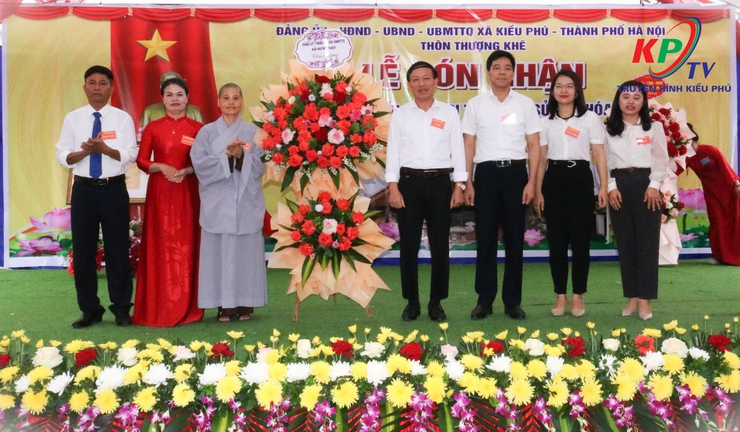 Thôn Thượng Khê tổ chức Lễ đón Bằng công nhận Di tích lịch sử cấp thành phố chùa Hưng Quang - Ảnh 1.