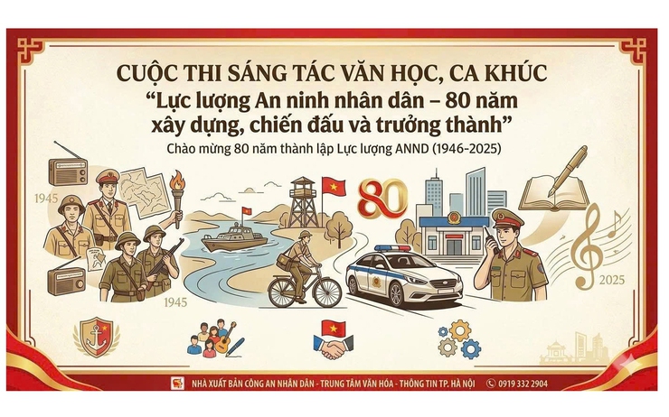 Cuộc thi sáng tác Văn học, ca khúc “Lực lượng An ninh nhân dân – 80 năm xây dựng, chiến đấu và trưởng thành”- Ảnh 1.