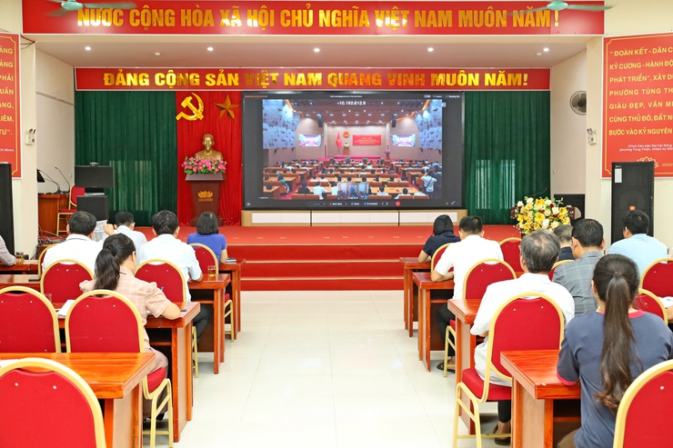 Phường Tùng Thiện tham dự trực tuyến hội nghị tổng kết xây dựng đời sống văn hóa cơ sở năm 2026- Ảnh 2.