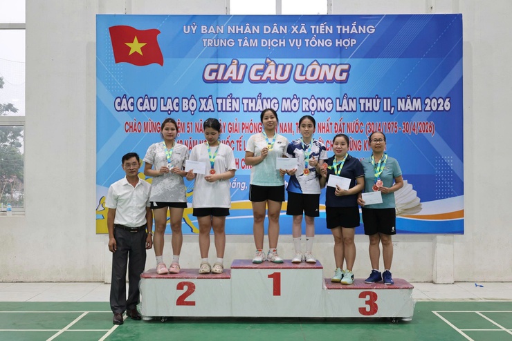 Tiền Thắng sôi nổi tổ chức Giải Cầu lông các Câu lạc bộ mở rộng lần thứ II năm 2026- Ảnh 4.