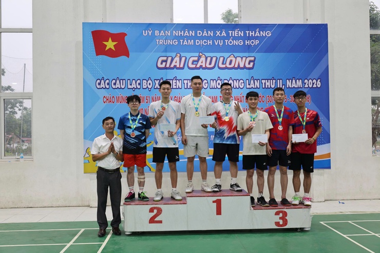 Tiền Thắng sôi nổi tổ chức Giải Cầu lông các Câu lạc bộ mở rộng lần thứ II năm 2026- Ảnh 3.