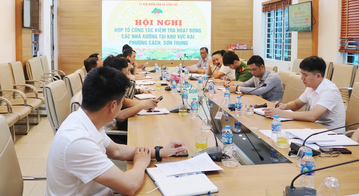 Quốc Oai: triển khai kế hoạch kiểm tra toàn diện hoạt động các nhà xưởng tại Bãi Phượng Cách, Sơn Trung- Ảnh 2.