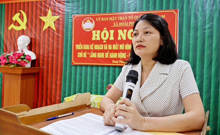 MTTQ xã Đoài Phương ra mắt mô hình “Tháng nghe dân nói”- Ảnh 1.