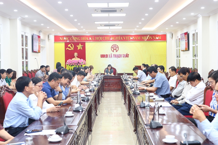 THẠCH THẤT TỔ CHỨC TIẾP SÓNG HỘI NGHỊ TẬP HUẤN VỀ BẢO VỆ BÍ MẬT NHÀ NƯỚC VÀ AN NINH MẠNG- Ảnh 1.