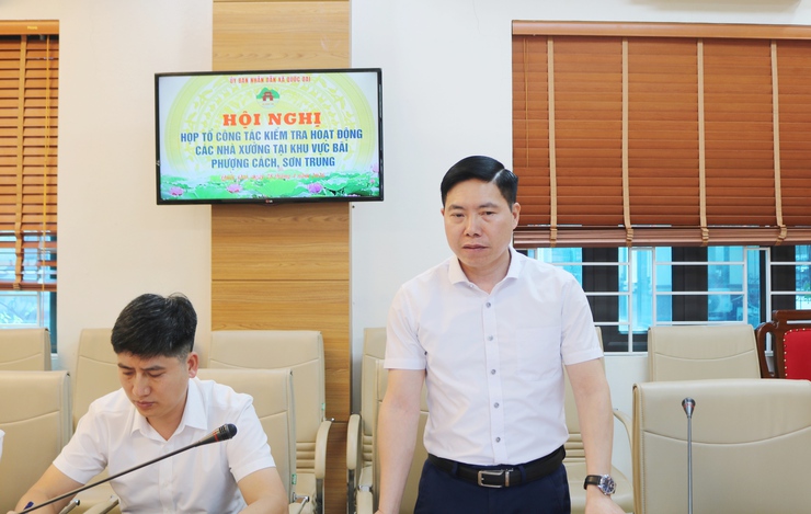 Quốc Oai: triển khai kế hoạch kiểm tra toàn diện hoạt động các nhà xưởng tại Bãi Phượng Cách, Sơn Trung- Ảnh 6.