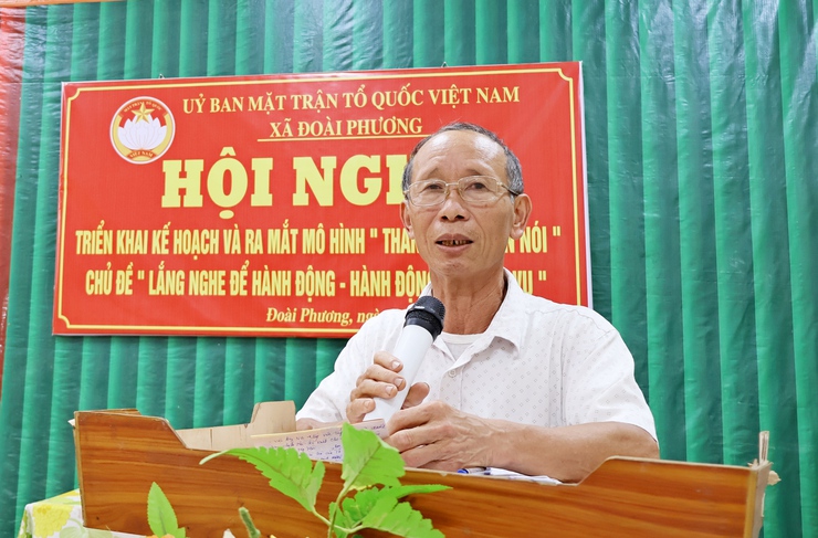 MTTQ xã Đoài Phương ra mắt mô hình “Tháng nghe dân nói”- Ảnh 2.