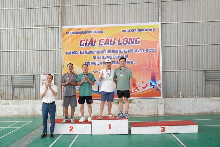 SÔI NỔI GIẢI CẦU LÔNG XÃ THANH OAI MỪNG LỄ HỘI LÀNG CHUÔNG 10/3, CHÀO MỪNG KỶ NIỆM 51 NĂM NGÀY GIẢI PHÓNG MIỀN NAM (30/4/1975 - 30/4/2026) VÀ 140 NĂM NGÀY QUỐC TẾ LAO ĐỘNG (1/5/1886 - 1/5/2026)- Ảnh 8.