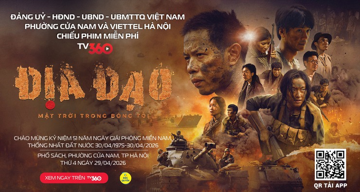 PHƯỜNG CỬA NAM TỔ CHỨC CHIẾU PHIM MIỄN PHÍ “ĐỊA ĐẠO – MẶT TRỜI TRONG BÓNG TỐI” TẠI PHỐ SÁCH HÀ NỘI PHỤC VỤ NHÂN DÂN- Ảnh 1.