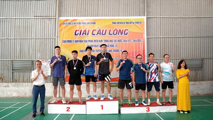 SÔI NỔI GIẢI CẦU LÔNG XÃ THANH OAI MỪNG LỄ HỘI LÀNG CHUÔNG 10/3, CHÀO MỪNG KỶ NIỆM 51 NĂM NGÀY GIẢI PHÓNG MIỀN NAM (30/4/1975 - 30/4/2026) VÀ 140 NĂM NGÀY QUỐC TẾ LAO ĐỘNG (1/5/1886 - 1/5/2026)- Ảnh 10.