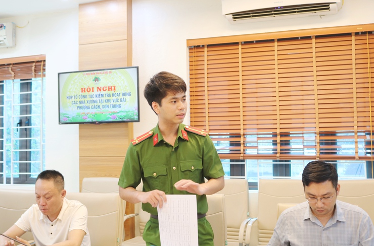 Quốc Oai: triển khai kế hoạch kiểm tra toàn diện hoạt động các nhà xưởng tại Bãi Phượng Cách, Sơn Trung- Ảnh 8.