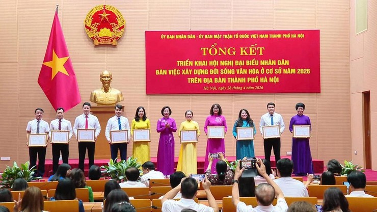Phường Tùng Thiện tham dự trực tuyến hội nghị tổng kết xây dựng đời sống văn hóa cơ sở năm 2026- Ảnh 4.
