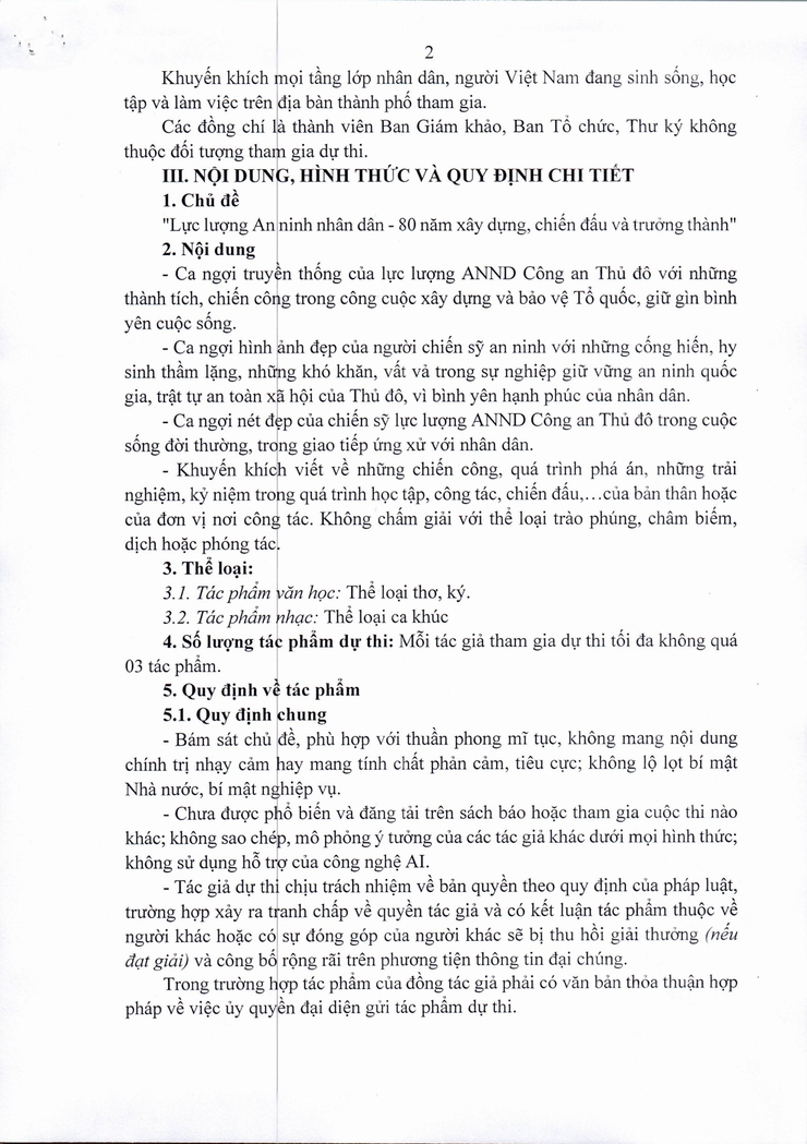 UBND phường Phú Diễn công khai Kế hoạch tổ chức Cuộc thi sáng tác văn học, ca khúc với chủ đề 