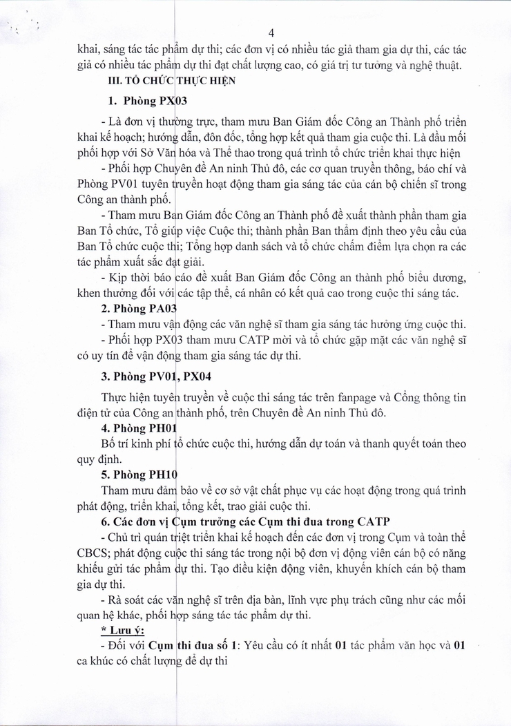 UBND phường Phú Diễn công khai Kế hoạch tổ chức Cuộc thi sáng tác văn học, ca khúc với chủ đề 
