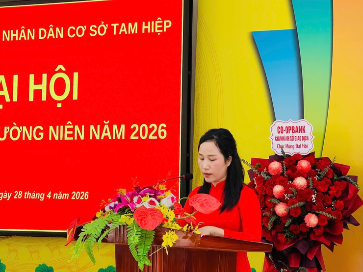 Đại hội Đại biểu thành viên thường niên Quỹ tín dụng nhân dân Tam Hiệp năm 2026 thành công tốt đẹp- Ảnh 4.
