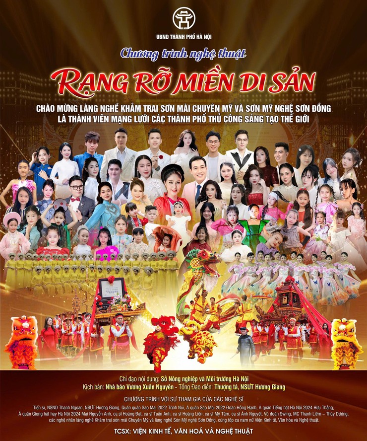 Hà Nội sắp tổ chức Lễ đón nhận Làng nghề Khảm trai sơn mài Chuyên Mỹ là thành viên Mạng lưới các Thành phố Thủ công sáng tạo thế giới- Ảnh 1.