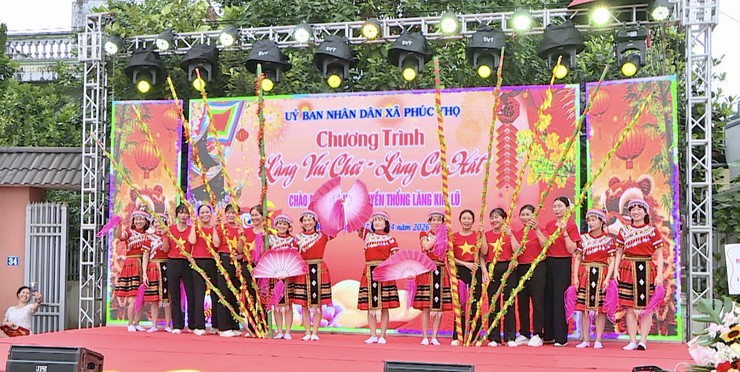 Sôi nổi Chương trình "Làng vui chơi – Làng ca hát" xã Phúc Thọ năm 2026 tại thôn Kim Lũ- Ảnh 3.