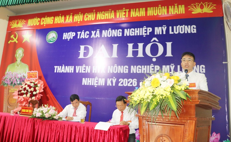Đại hội thành viên hợp tác xã nông nghiệp Mỹ Lương nhiệm kỳ 2026–2031 thành công tốt đẹp- Ảnh 2.