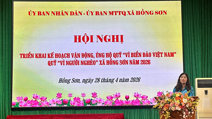 Xã Hồng Sơn triển khai kế hoạch vận động, ủng hộ quỹ “Vì biển, đảo Việt Nam”, quỹ “Vì người nghèo năm 2026- Ảnh 2.