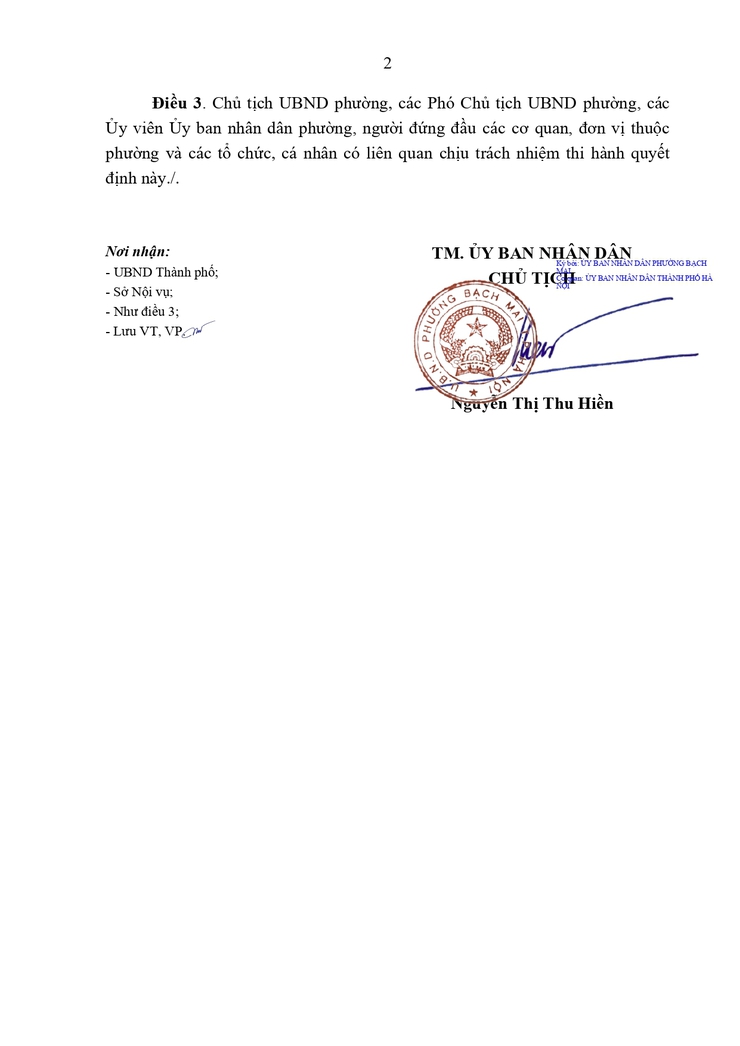Quyết định về việc ban hành quy chế làm việc UBND phường Bạch Mai nhiệm kỳ 2026 - 2031- Ảnh 2.