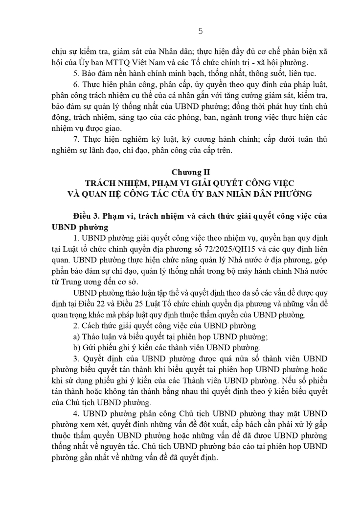 Quyết định về việc ban hành quy chế làm việc UBND phường Bạch Mai nhiệm kỳ 2026 - 2031- Ảnh 4.