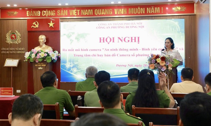 Khánh thành Trung tâm chỉ huy bản đồ camera số phường Dương Nội- Ảnh 1.