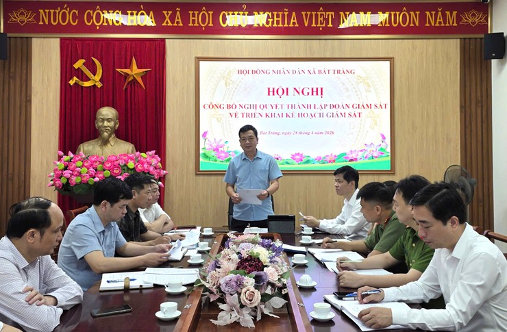 HĐND xã Bát Tràng thành lập Đoàn giám sát, triển khai kế hoạch giám sát 5 điểm nghẽn năm 2026- Ảnh 1.