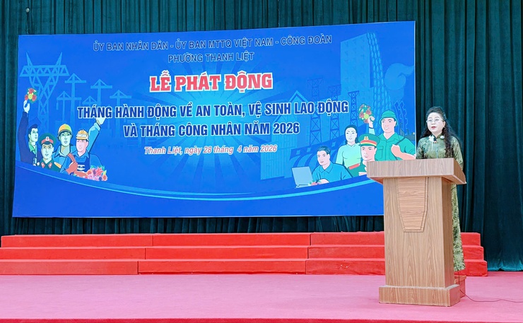 Thanh Liệt phát động Tháng hành động về An toàn, vệ sinh lao động và Tháng Công nhân năm 2026- Ảnh 7.