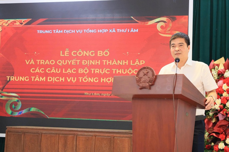 TRUNG TÂM DỊCH VỤ TỔNG HỢP XÃ THƯ LÂM TỔ CHỨC LỄ CÔNG BỐ VÀ TRAO QUYẾT ĐỊNH THÀNH LẬP CÁC CÂU LẠC BỘ TRỰC THUỘC TRUNG TÂM- Ảnh 13.