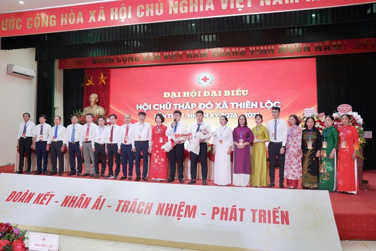Đại hội đại biểu Hội Chữ thập đỏ xã Thiên Lộc lần thứ I, nhiệm kỳ 2026 – 2031: Khẳng định vai trò nòng cốt trong hoạt động nhân đạo, lan tỏa tinh thần nhân ái vì cộng đồng- Ảnh 14.