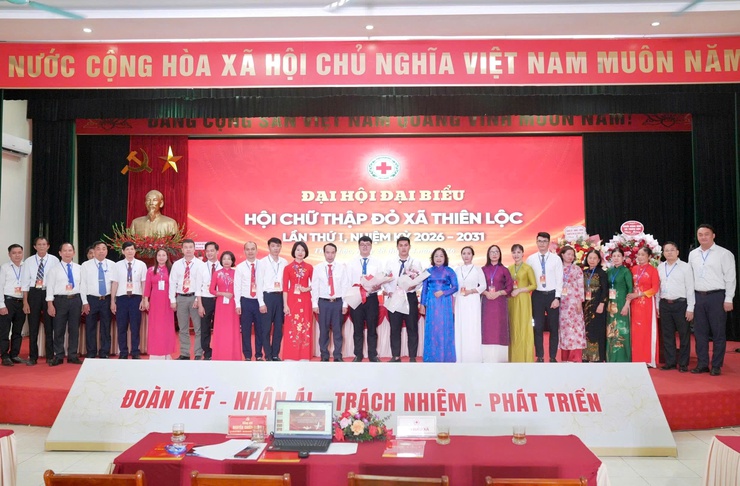 Đại hội đại biểu Hội Chữ thập đỏ xã Thiên Lộc lần thứ I, nhiệm kỳ 2026 – 2031: Khẳng định vai trò nòng cốt trong hoạt động nhân đạo, lan tỏa tinh thần nhân ái vì cộng đồng- Ảnh 13.