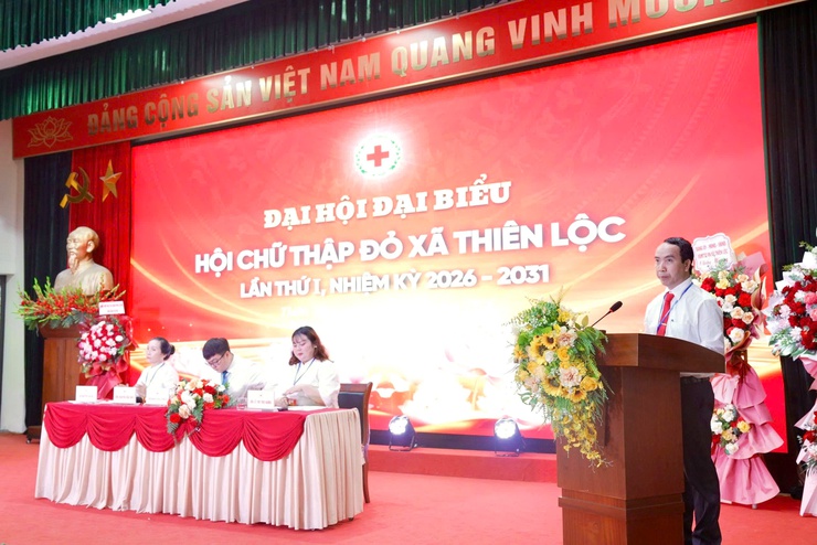 Đại hội đại biểu Hội Chữ thập đỏ xã Thiên Lộc lần thứ I, nhiệm kỳ 2026 – 2031: Khẳng định vai trò nòng cốt trong hoạt động nhân đạo, lan tỏa tinh thần nhân ái vì cộng đồng- Ảnh 17.