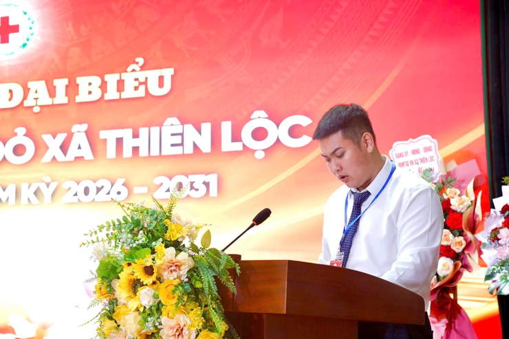 Đại hội đại biểu Hội Chữ thập đỏ xã Thiên Lộc lần thứ I, nhiệm kỳ 2026 – 2031: Khẳng định vai trò nòng cốt trong hoạt động nhân đạo, lan tỏa tinh thần nhân ái vì cộng đồng- Ảnh 12.