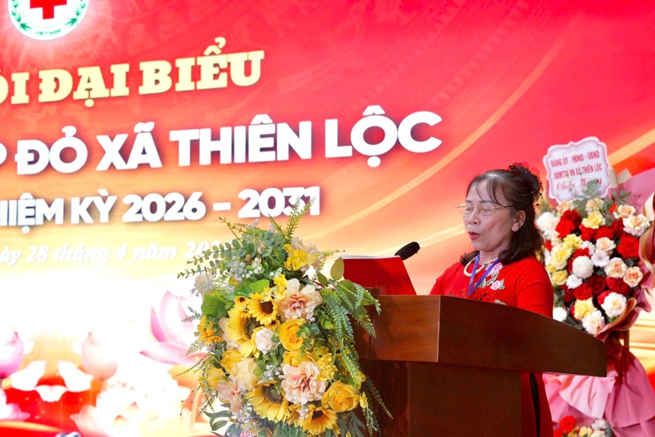 Đại hội đại biểu Hội Chữ thập đỏ xã Thiên Lộc lần thứ I, nhiệm kỳ 2026 – 2031: Khẳng định vai trò nòng cốt trong hoạt động nhân đạo, lan tỏa tinh thần nhân ái vì cộng đồng- Ảnh 11.
