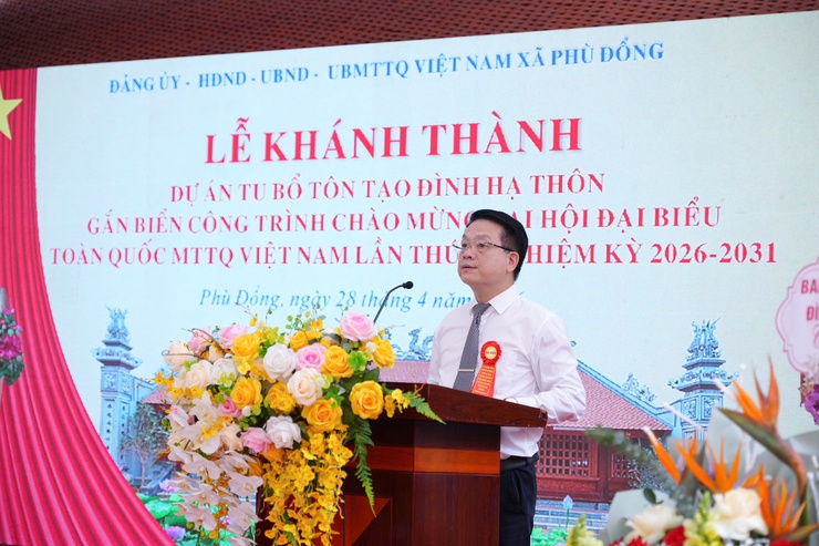 Xã Phù Đổng: khánh thành công trình tu bổ, tôn tạo Đình Hạ Thôn và gắn biển công trình chào mừng Đại hội đại biểu toàn quốc MTTQ Việt Nam lần thứ XI, nhiệm kỳ 2026 – 2031- Ảnh 4.