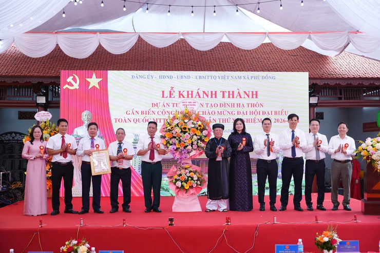 Xã Phù Đổng: khánh thành công trình tu bổ, tôn tạo Đình Hạ Thôn và gắn biển công trình chào mừng Đại hội đại biểu toàn quốc MTTQ Việt Nam lần thứ XI, nhiệm kỳ 2026 – 2031- Ảnh 3.