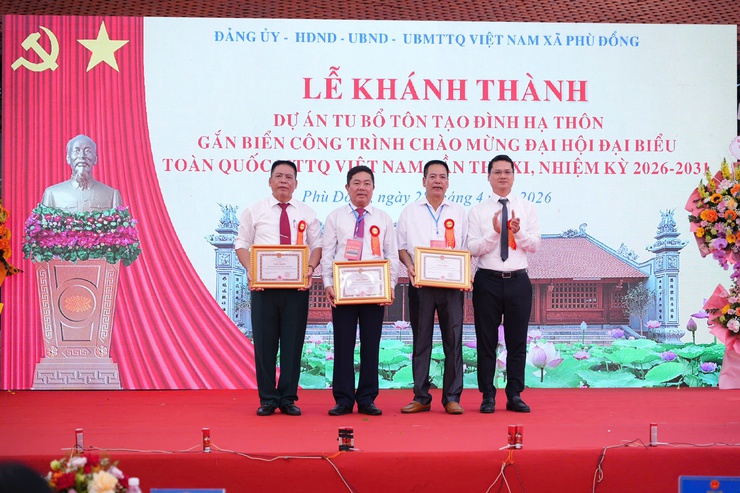 Xã Phù Đổng: khánh thành công trình tu bổ, tôn tạo Đình Hạ Thôn và gắn biển công trình chào mừng Đại hội đại biểu toàn quốc MTTQ Việt Nam lần thứ XI, nhiệm kỳ 2026 – 2031- Ảnh 5.