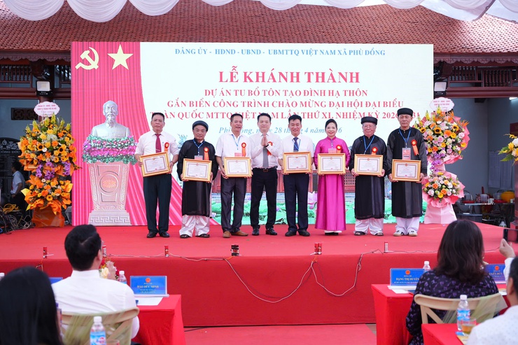 Xã Phù Đổng: khánh thành công trình tu bổ, tôn tạo Đình Hạ Thôn và gắn biển công trình chào mừng Đại hội đại biểu toàn quốc MTTQ Việt Nam lần thứ XI, nhiệm kỳ 2026 – 2031- Ảnh 7.