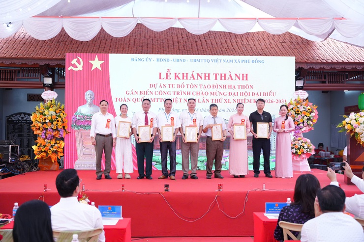 Xã Phù Đổng: khánh thành công trình tu bổ, tôn tạo Đình Hạ Thôn và gắn biển công trình chào mừng Đại hội đại biểu toàn quốc MTTQ Việt Nam lần thứ XI, nhiệm kỳ 2026 – 2031- Ảnh 8.