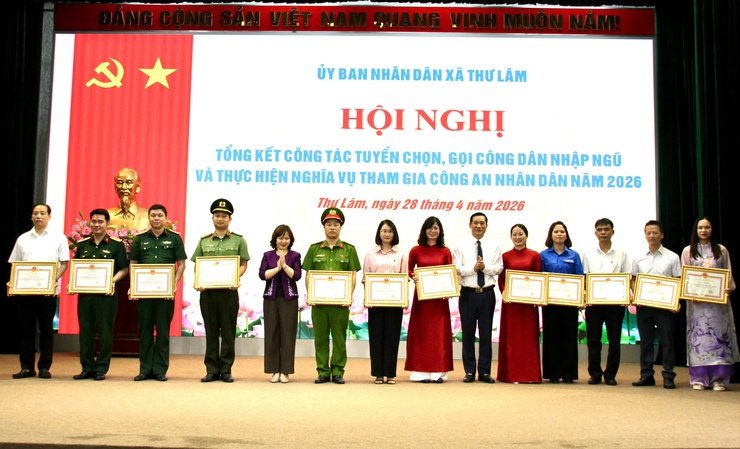 THƯ LÂM TỔ CHỨC HỘI NGHỊ TỔNG KẾT CÔNG TÁC TUYỂN CHỌN, GỌI CÔNG DÂN NHẬP NGŨ NĂM 2026- Ảnh 14.