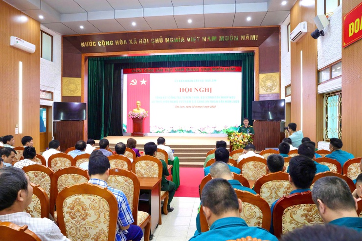 THƯ LÂM TỔ CHỨC HỘI NGHỊ TỔNG KẾT CÔNG TÁC TUYỂN CHỌN, GỌI CÔNG DÂN NHẬP NGŨ NĂM 2026- Ảnh 5.