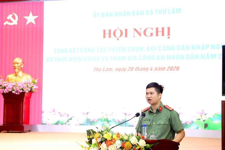 THƯ LÂM TỔ CHỨC HỘI NGHỊ TỔNG KẾT CÔNG TÁC TUYỂN CHỌN, GỌI CÔNG DÂN NHẬP NGŨ NĂM 2026- Ảnh 8.