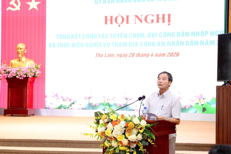 THƯ LÂM TỔ CHỨC HỘI NGHỊ TỔNG KẾT CÔNG TÁC TUYỂN CHỌN, GỌI CÔNG DÂN NHẬP NGŨ NĂM 2026- Ảnh 9.
