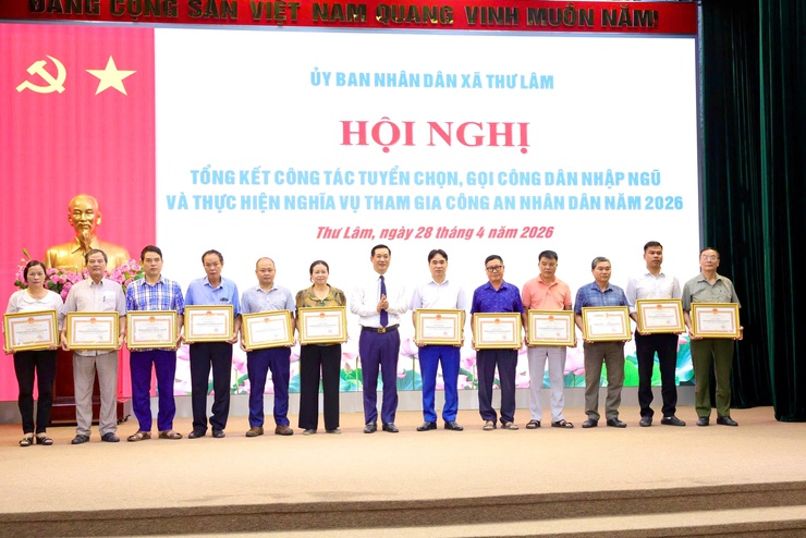THƯ LÂM TỔ CHỨC HỘI NGHỊ TỔNG KẾT CÔNG TÁC TUYỂN CHỌN, GỌI CÔNG DÂN NHẬP NGŨ NĂM 2026- Ảnh 15.